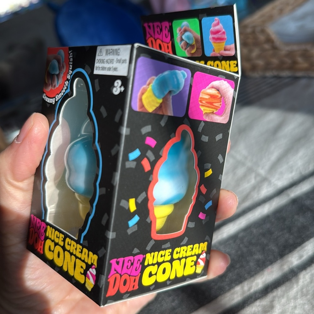 NWT Nee Doh Nice Cream Cone Blue rare to find! - Picture 2 of 3
